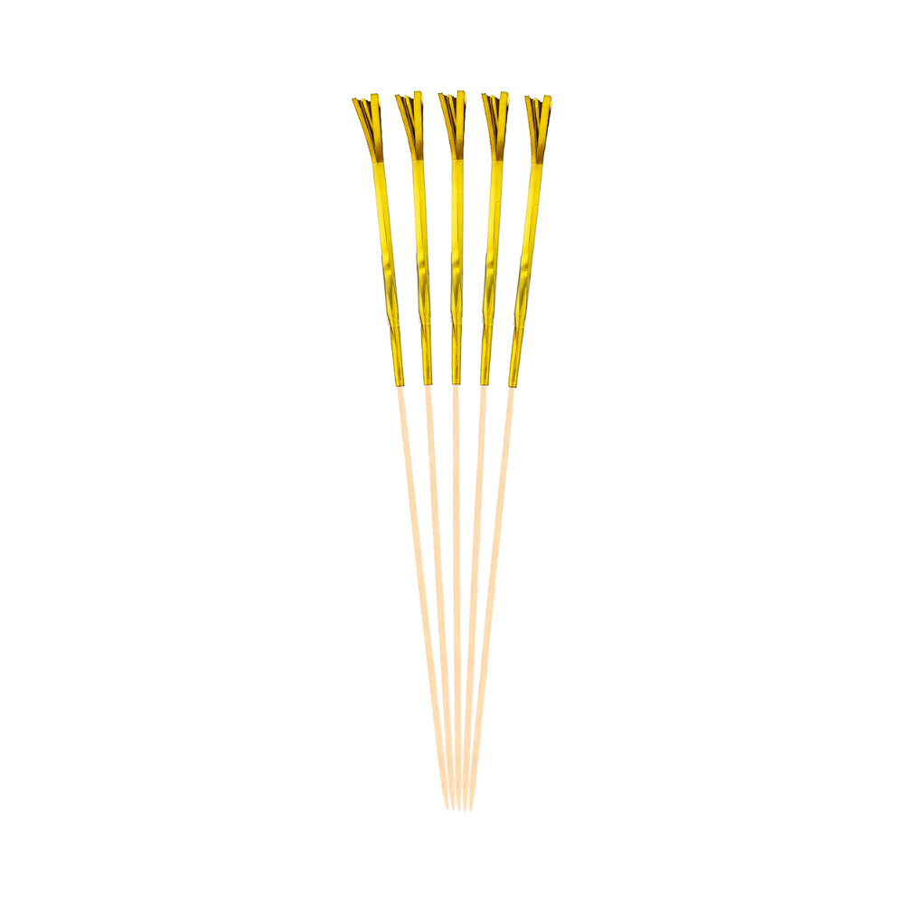 Palillo Botanero Fuegos Artificiales Oro