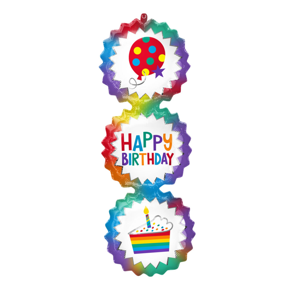 Globo HBD Ombre Bursts