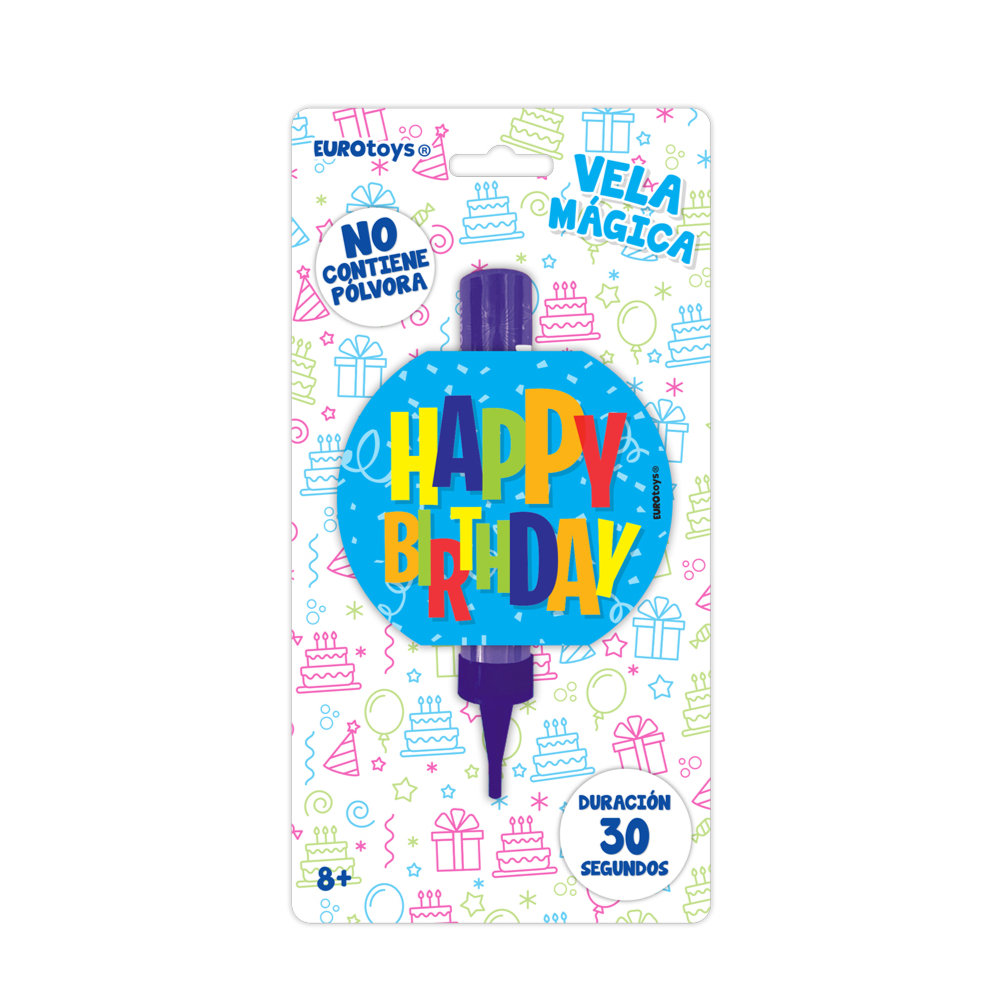 Vela Magica HBD Azul