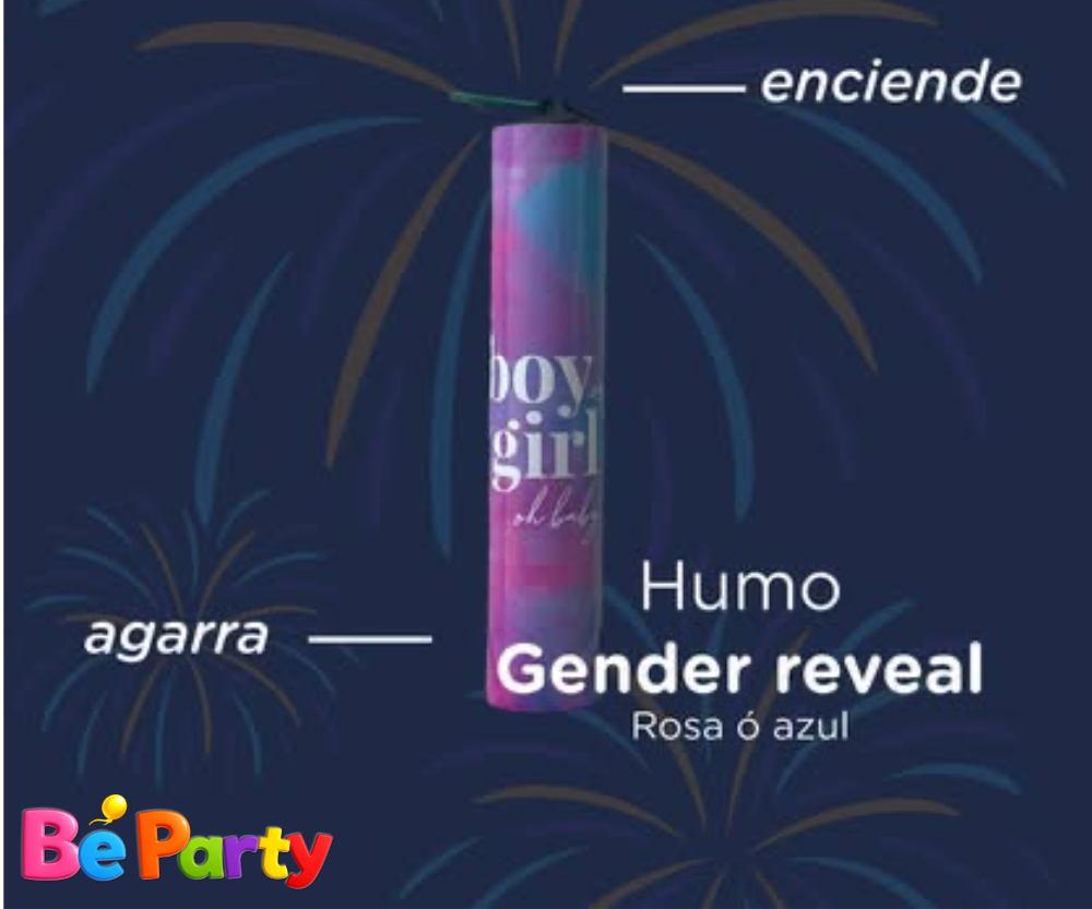 Gender Reveal Humo Rosa/Azul Blister