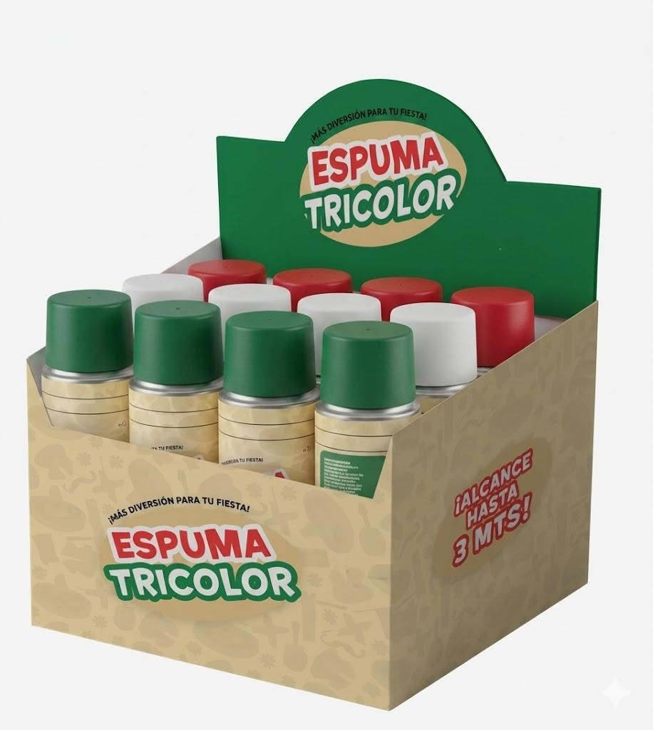 Lata de Espuma Tricolor