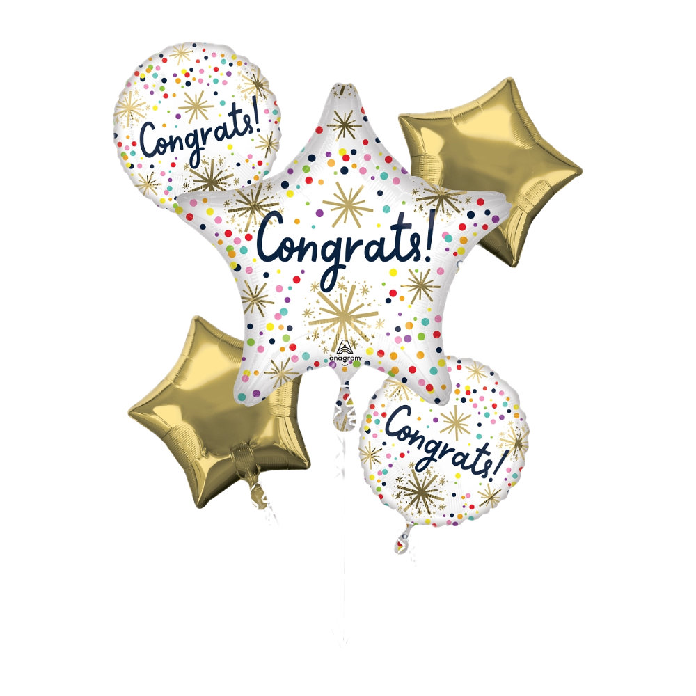 HB313 Bqt Confetti Sprinkle Congrats