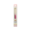 Velas en Degradado Rosa 12pz