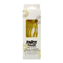 Velas Curvas Doradas 6pz