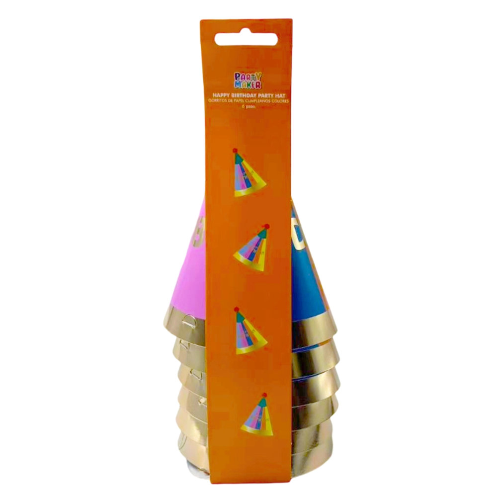 Gorritos de Papel Colores 6pz