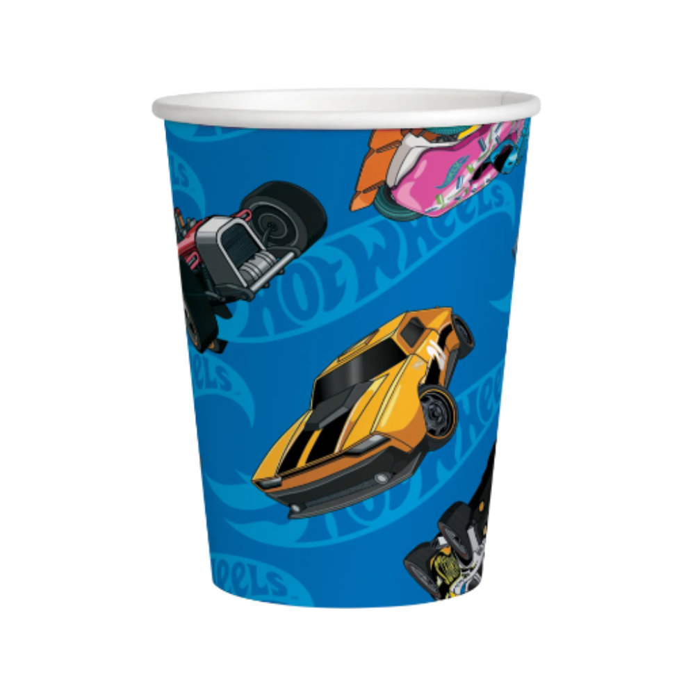 Vaso 9oz Hot Wheels 6pz
