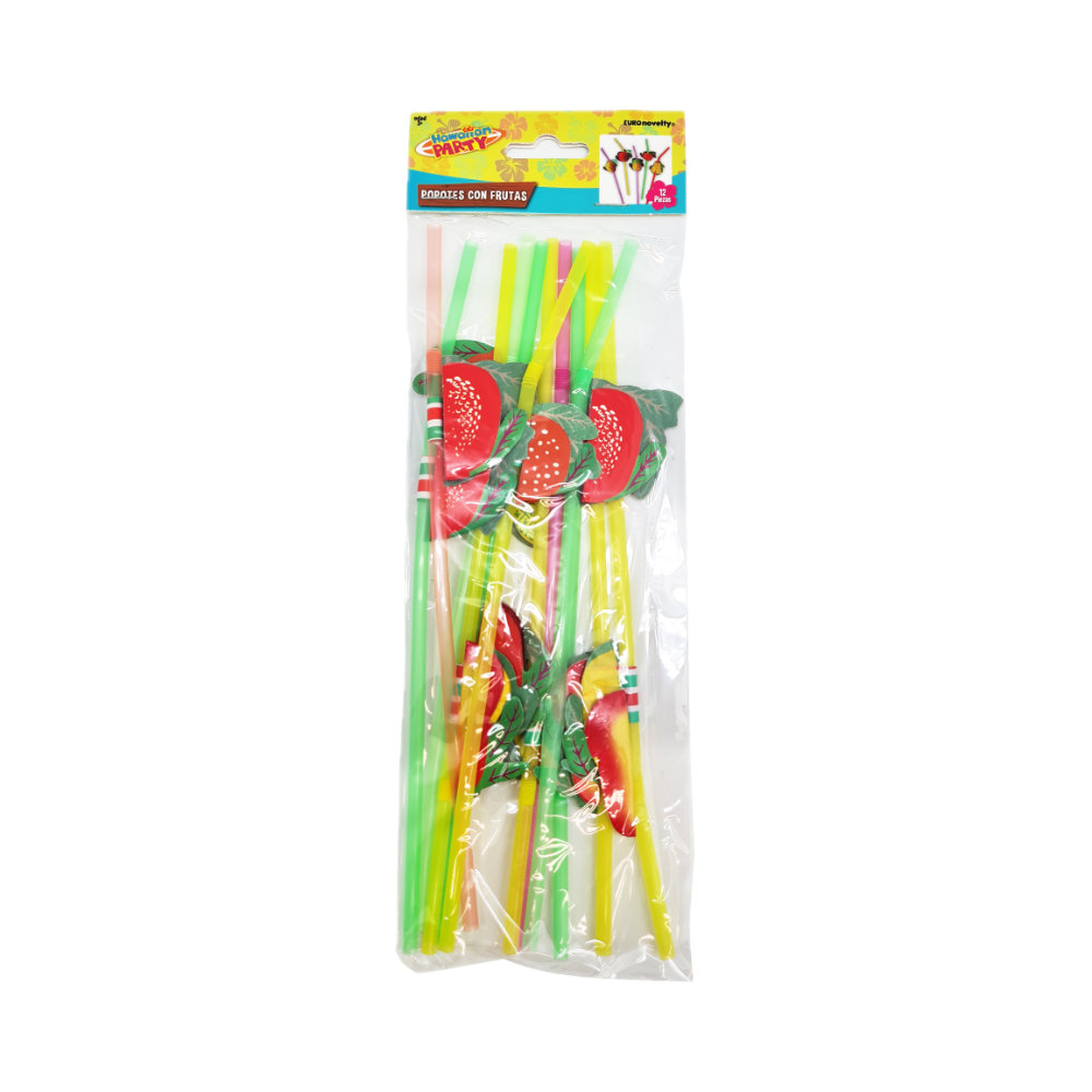 Popotes Con Frutas 12pz