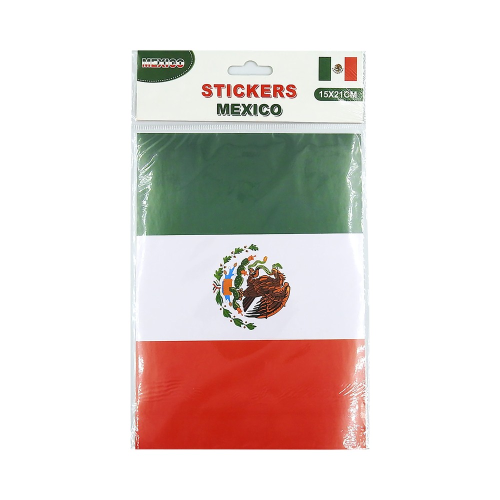 Plantilla Stickers Bandera 15x21cm