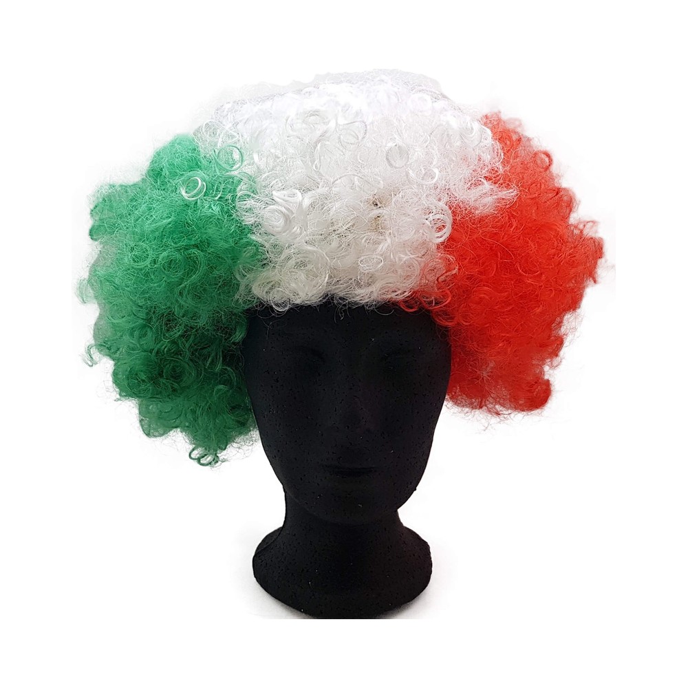 Peluca Afro Tricolor