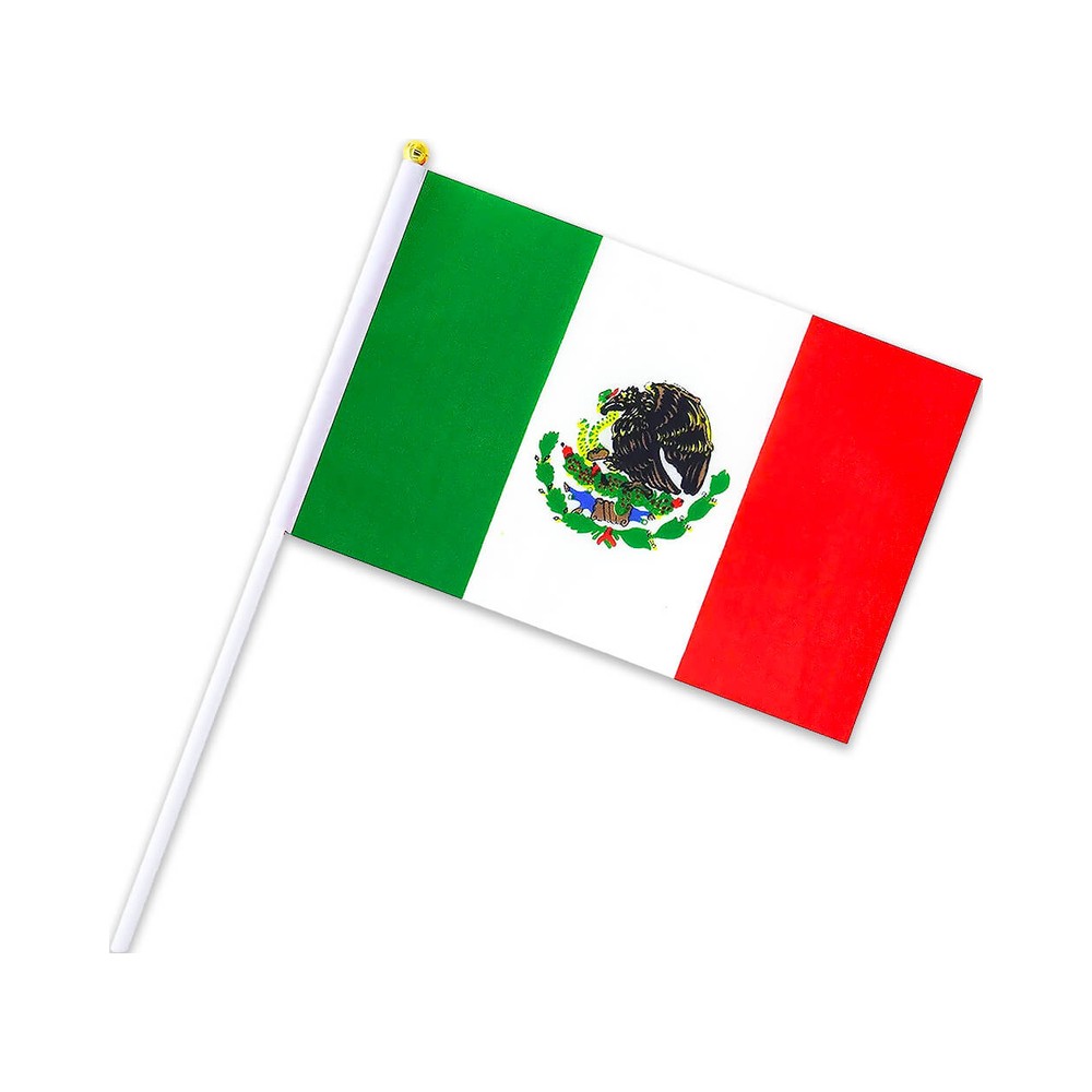 Bandera Mexico 28x20 cm