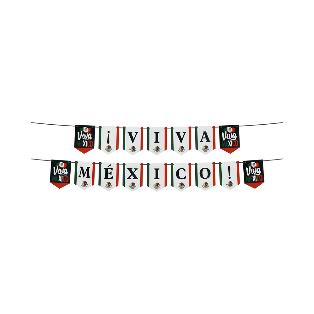 Banderin Colgante Viva Mexico