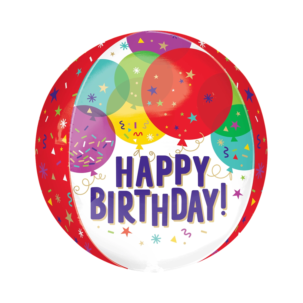 HB125 Orbz Birthday Balloons