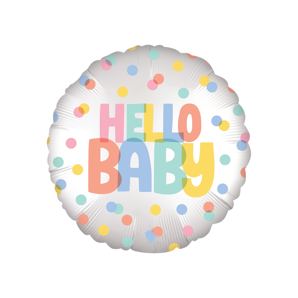 BSH007 Globo 18" Satin Hello Baby