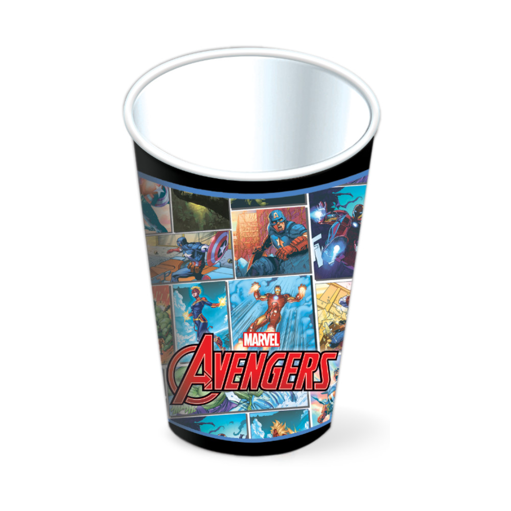 Vaso 9oz Avengers Assemble 6pz