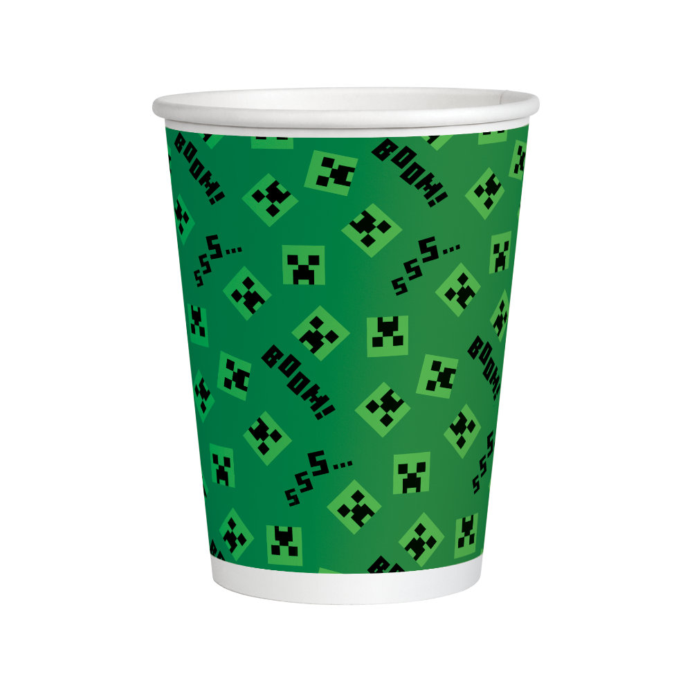 Vaso 9oz Minecraft 6pz