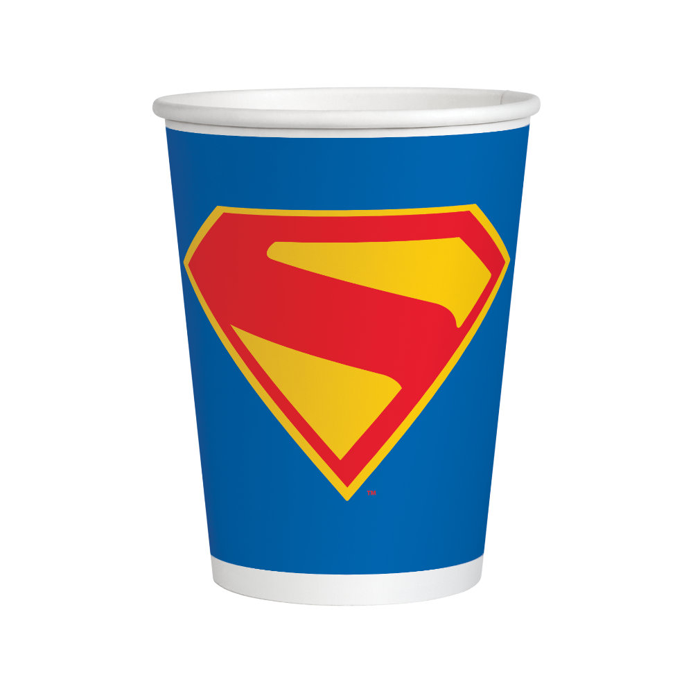 Vaso 9oz Superman Movie 6pz
