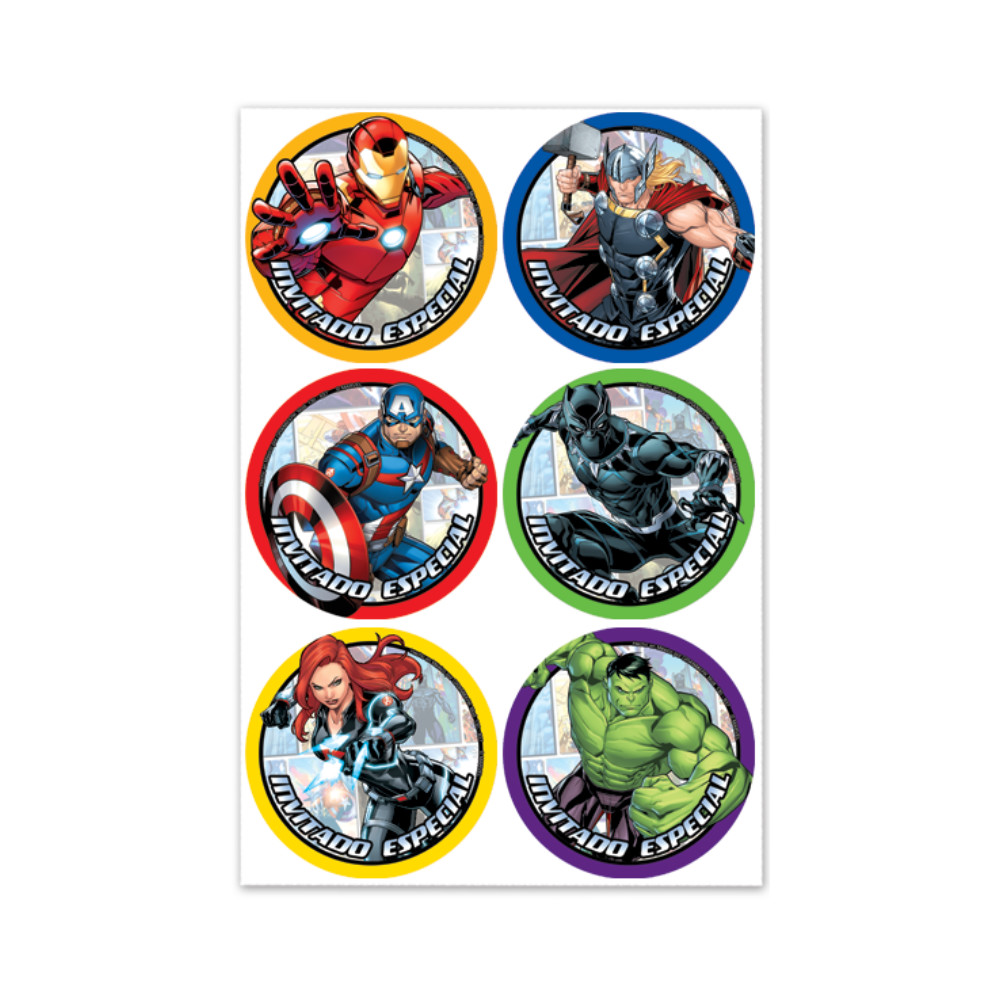 Distintivo Lic Avengers Assemble 24pz