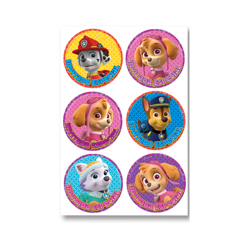 Distintivo Paw Patrol Niña 24pz