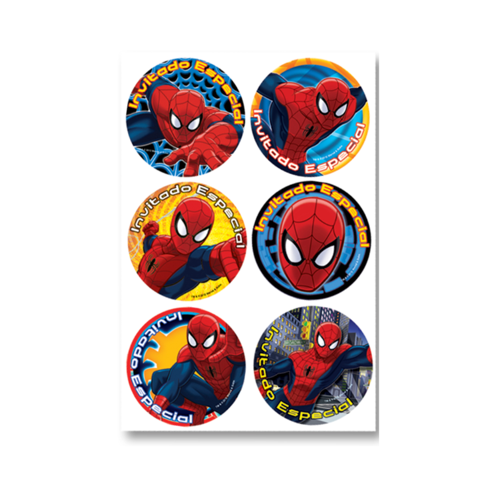Distintivo Spiderman Clasico C/24