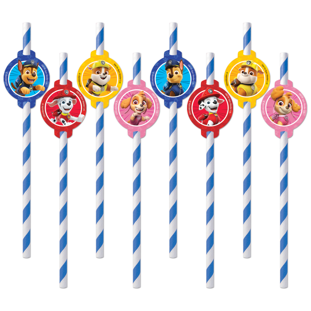 Popote Paw Patrol 6pz