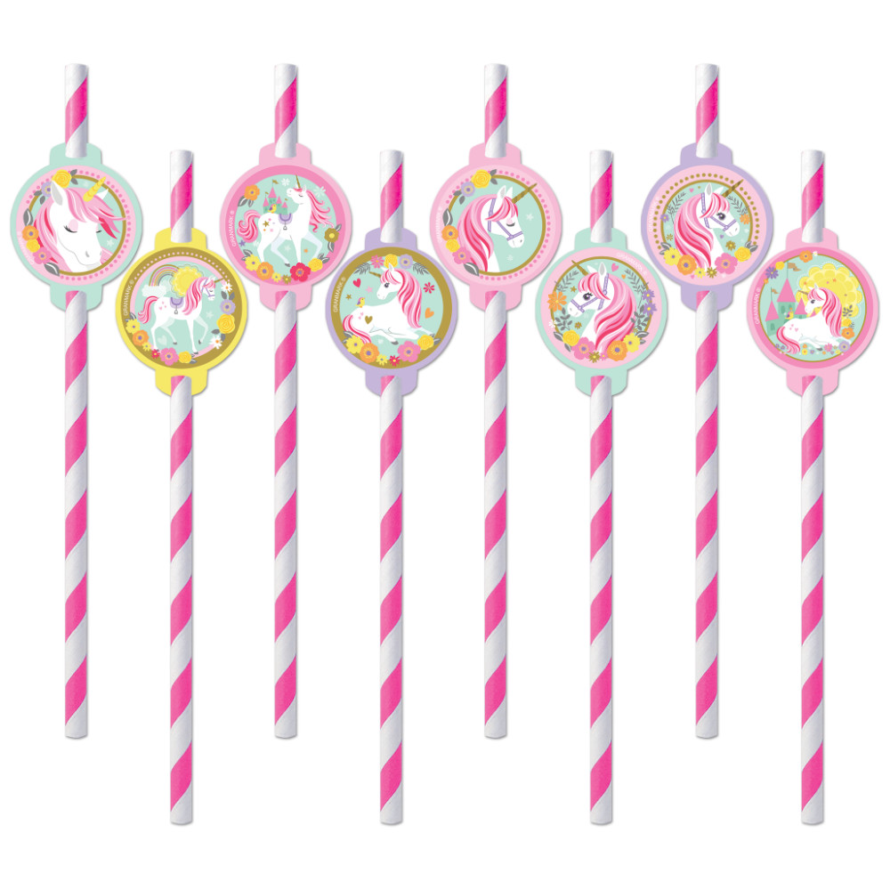Popote Unicornio 8pz