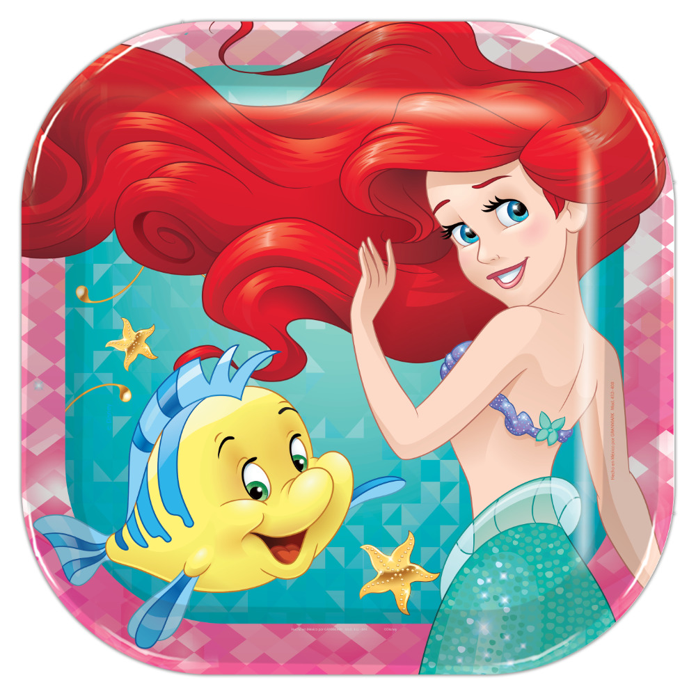 Plato 9 La Sirenita 6pz