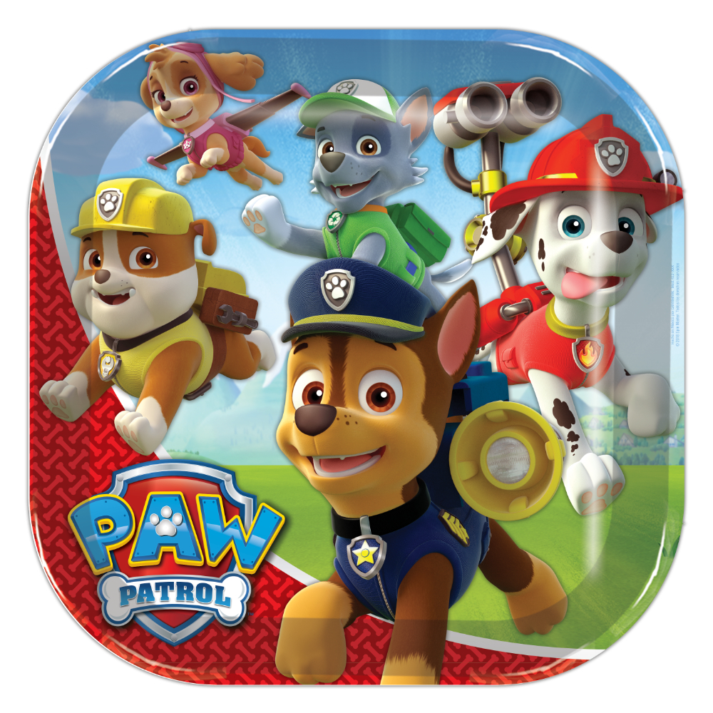 Plato 9 Paw Patrol Niño 6pz