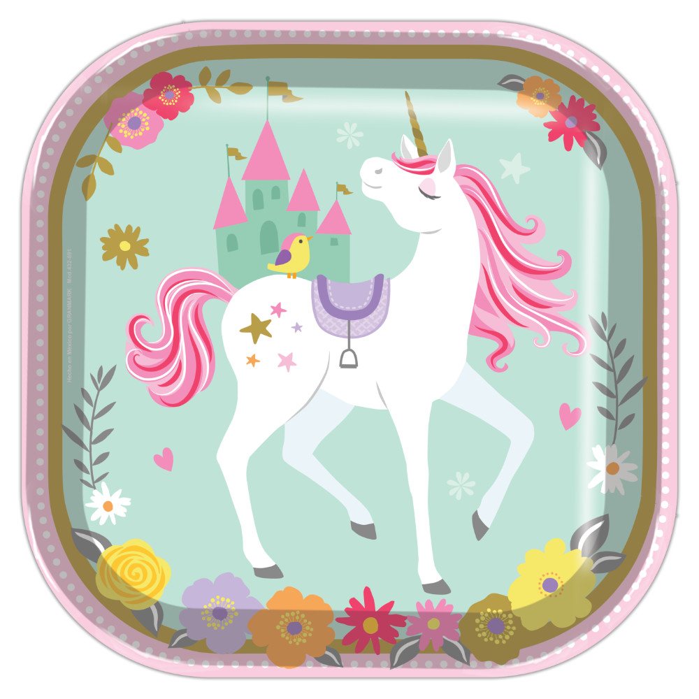 Plato 9 Unicornio 6pz