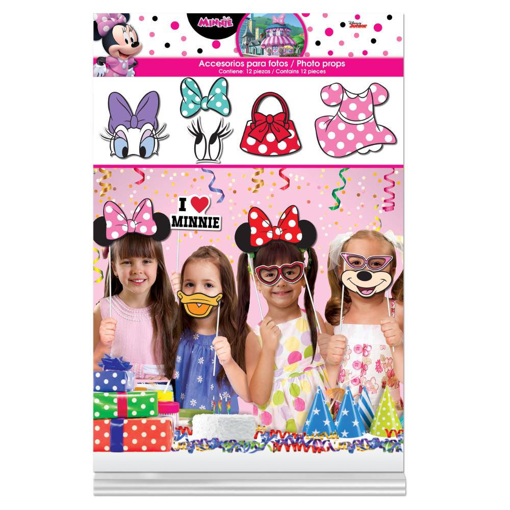 Party Props Minnie Mouse Rosa 6pz