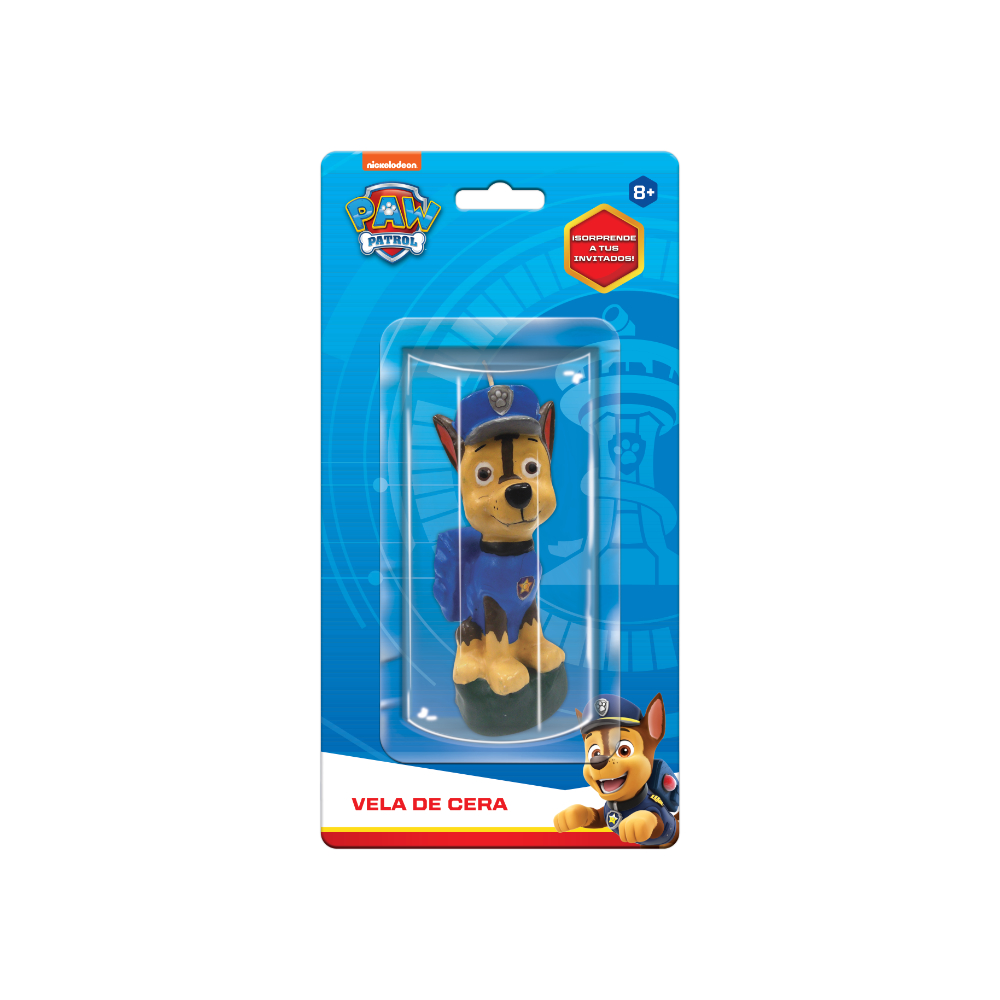 Vela Figura Chase Paw Patrol