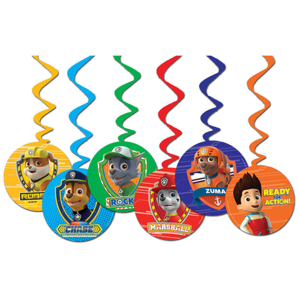 Adorno Espiral Paw Patrol Niño