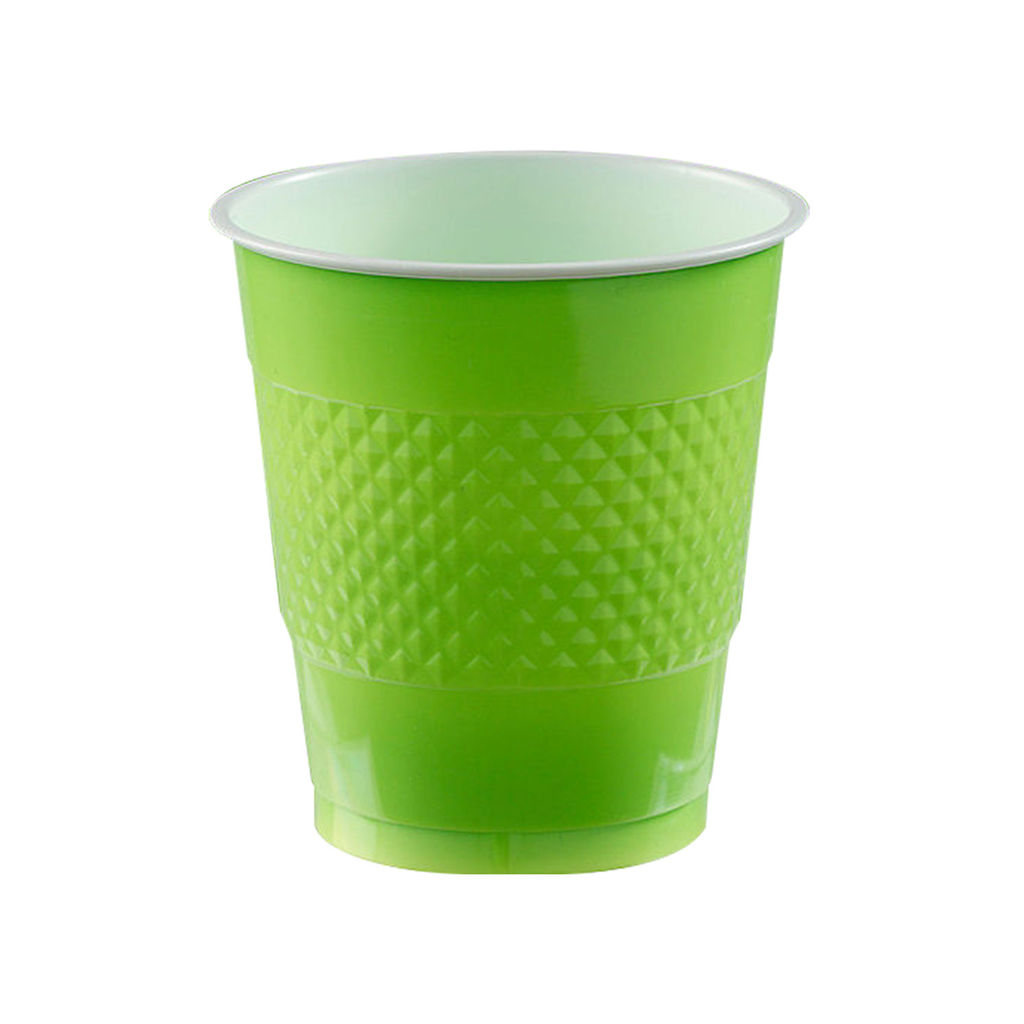 Vaso Plastico 12oz Verde Kiwi 20 pz