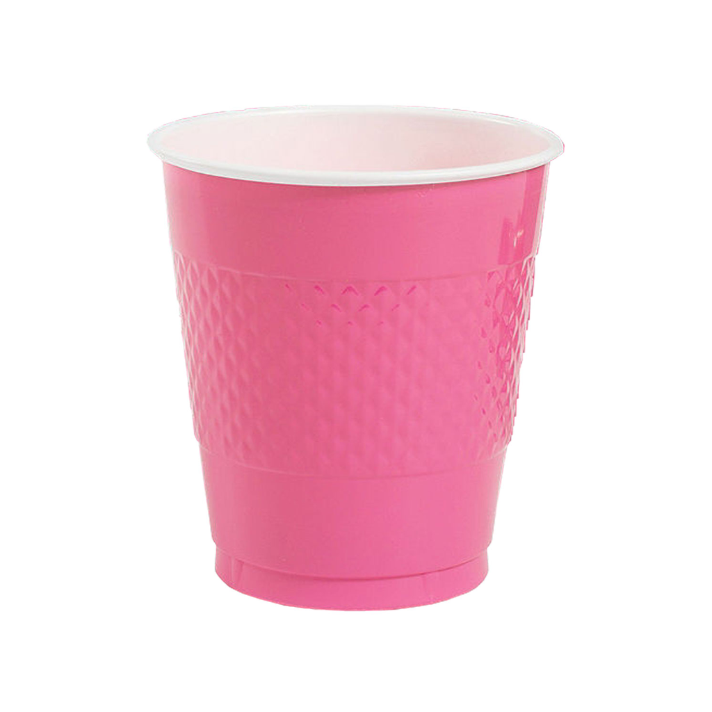 Vaso Plastico 12oz Magenta C/20