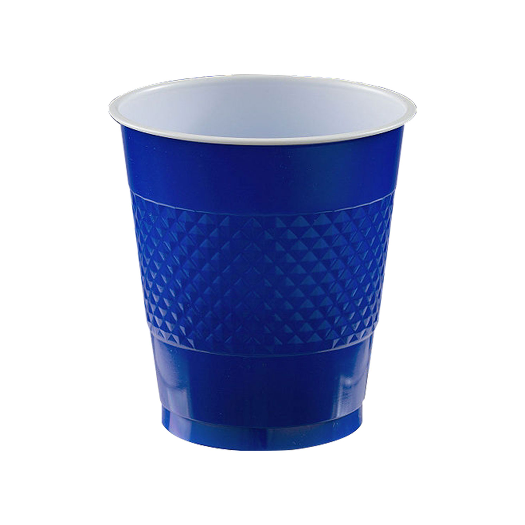 Vaso Plastico 12oz Azul Rey C/20