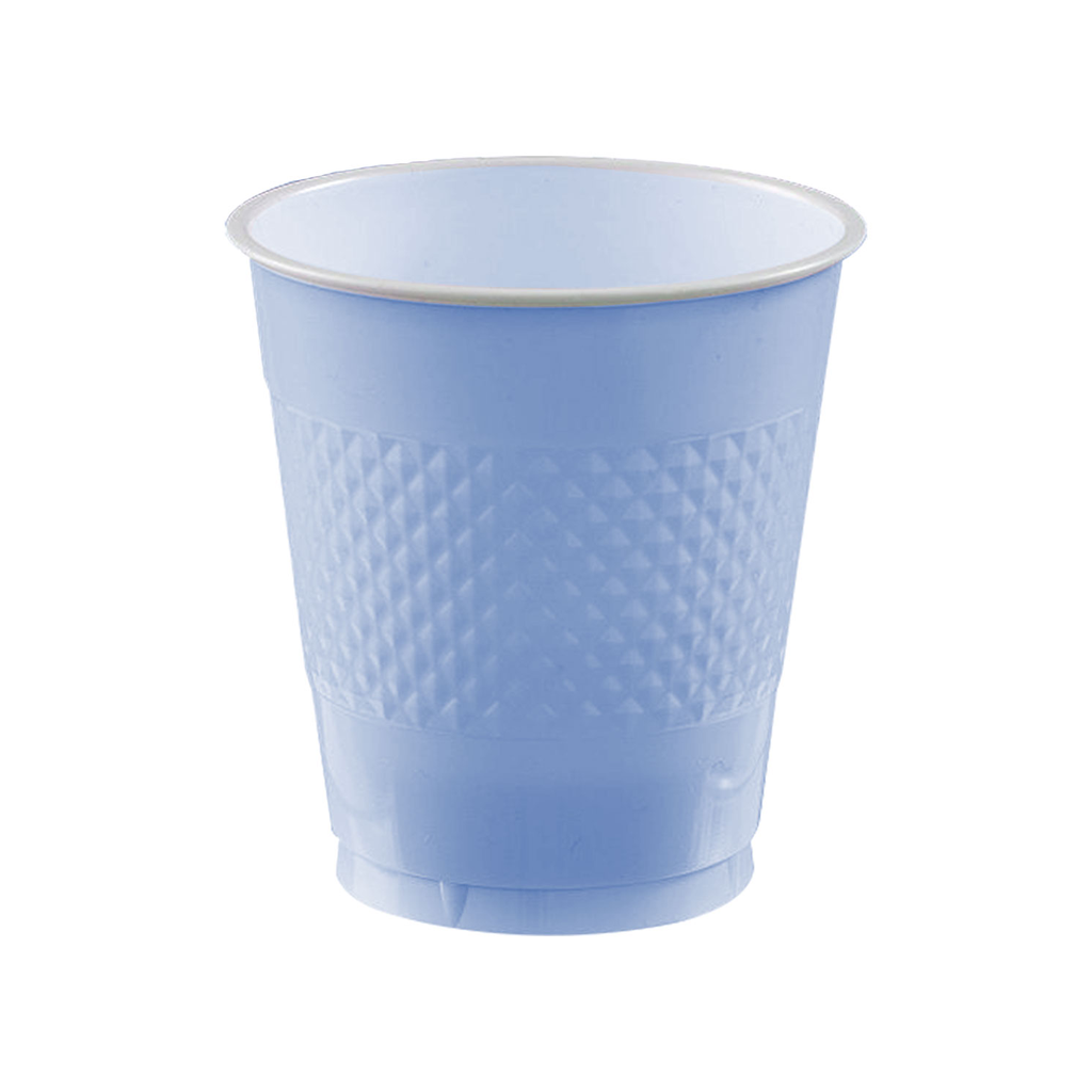 Vaso Plastico 12oz Azul Pastel 20 pz