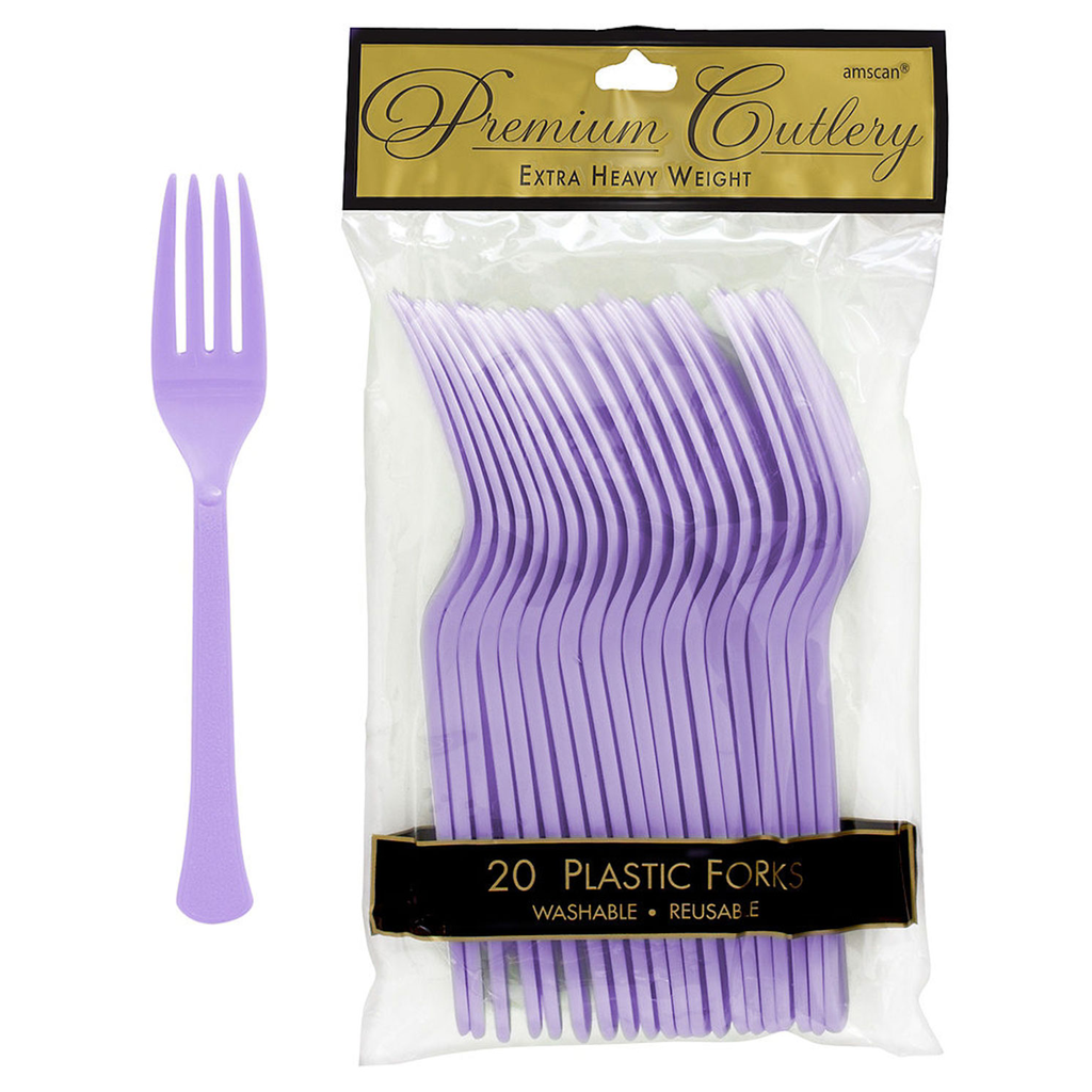 Tenedores Lavanda 20 pz