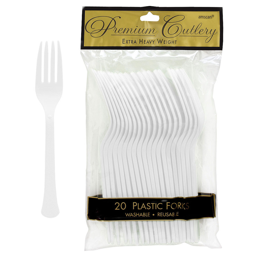 Tenedores Blanco 20 pz