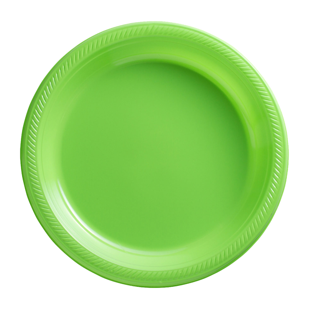 Plato 9" Verde Kiwi 20 pz