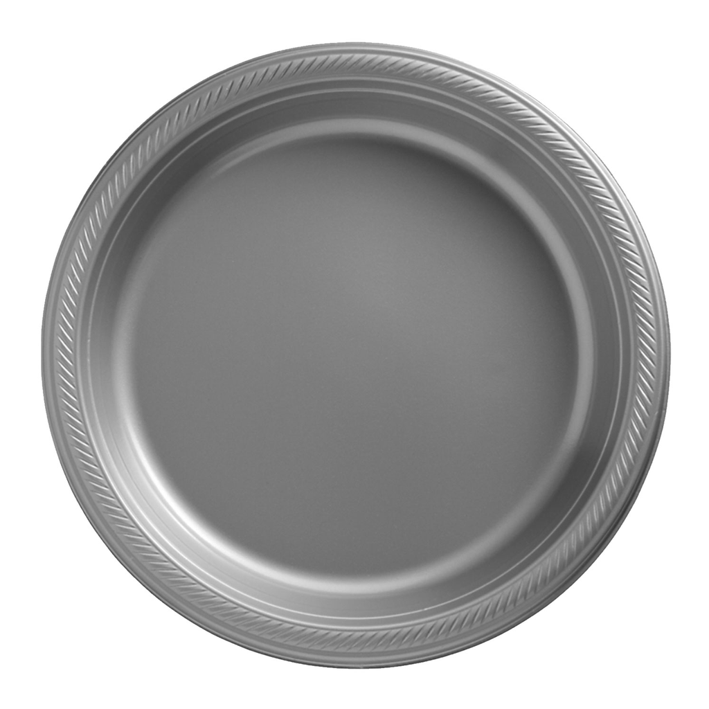 Plato 9" Plata 20 pz