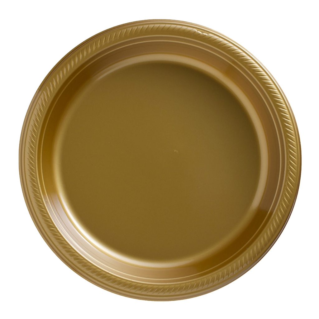 Plato 9" Oro 20 pz