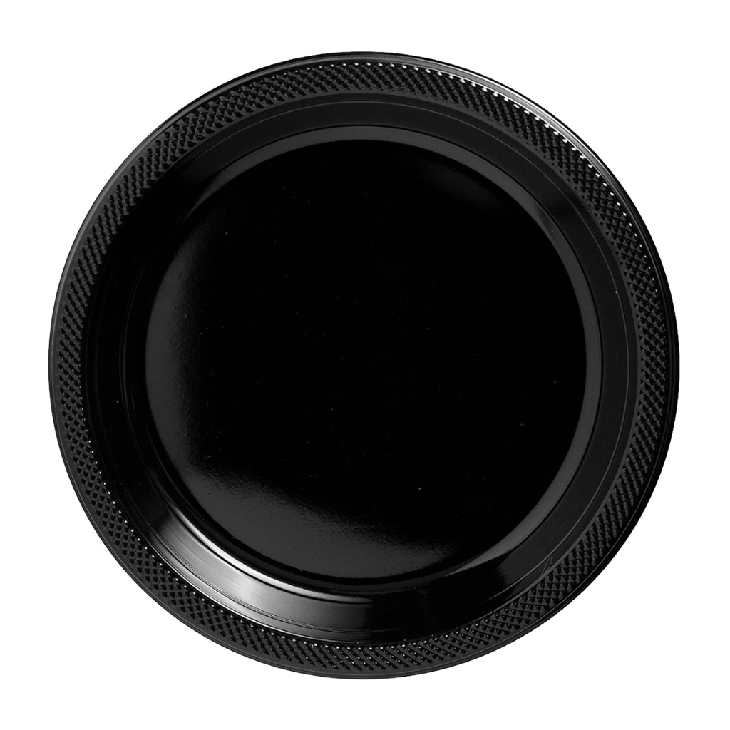 Plato 9" Negro 20 pz