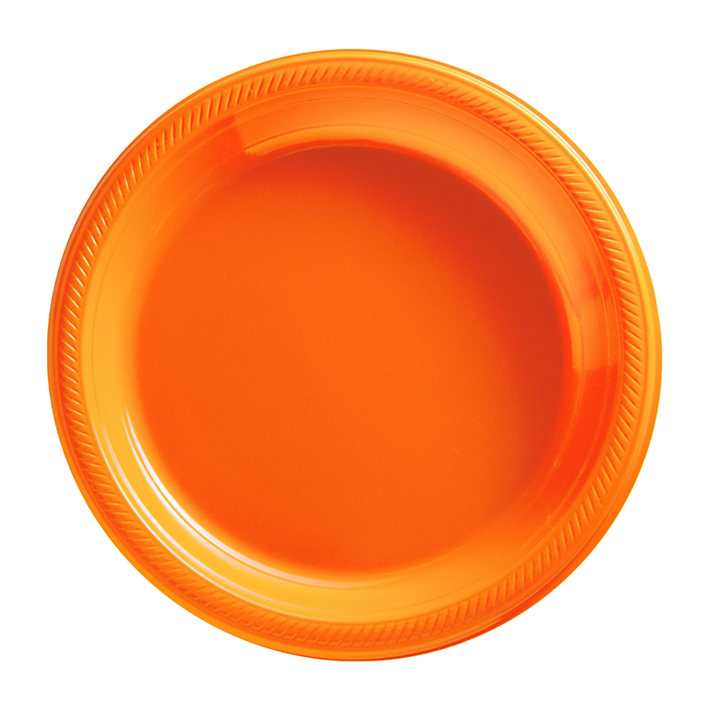 Plato 9" Naranja 20 pz