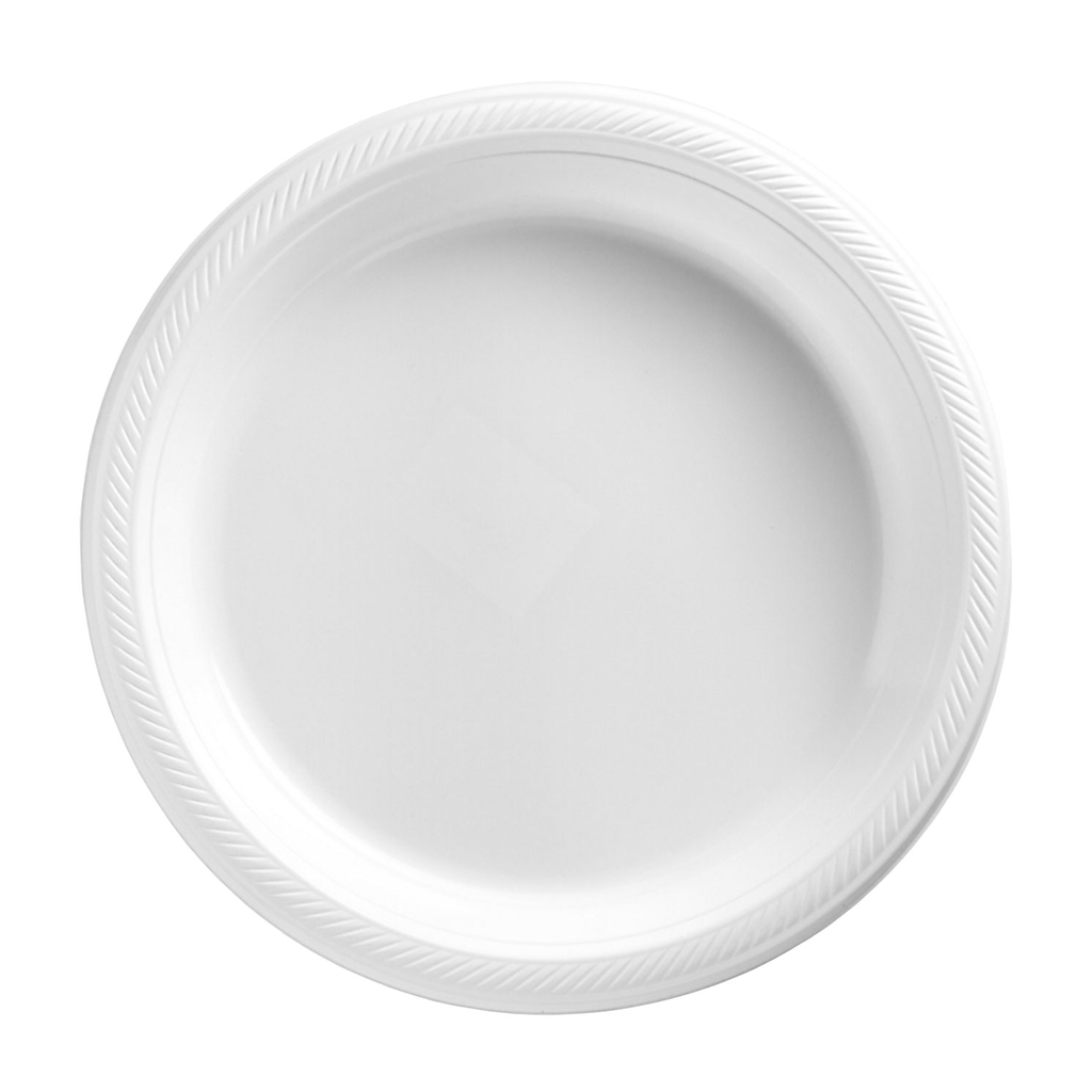 Plato 9" Blanco 20 pz