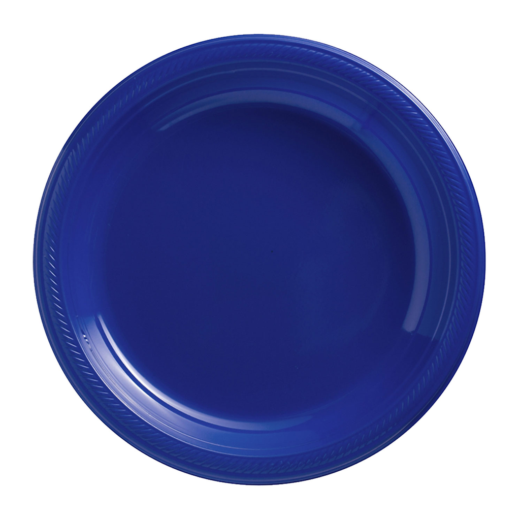 Plato 9" Azul Rey 20 pz