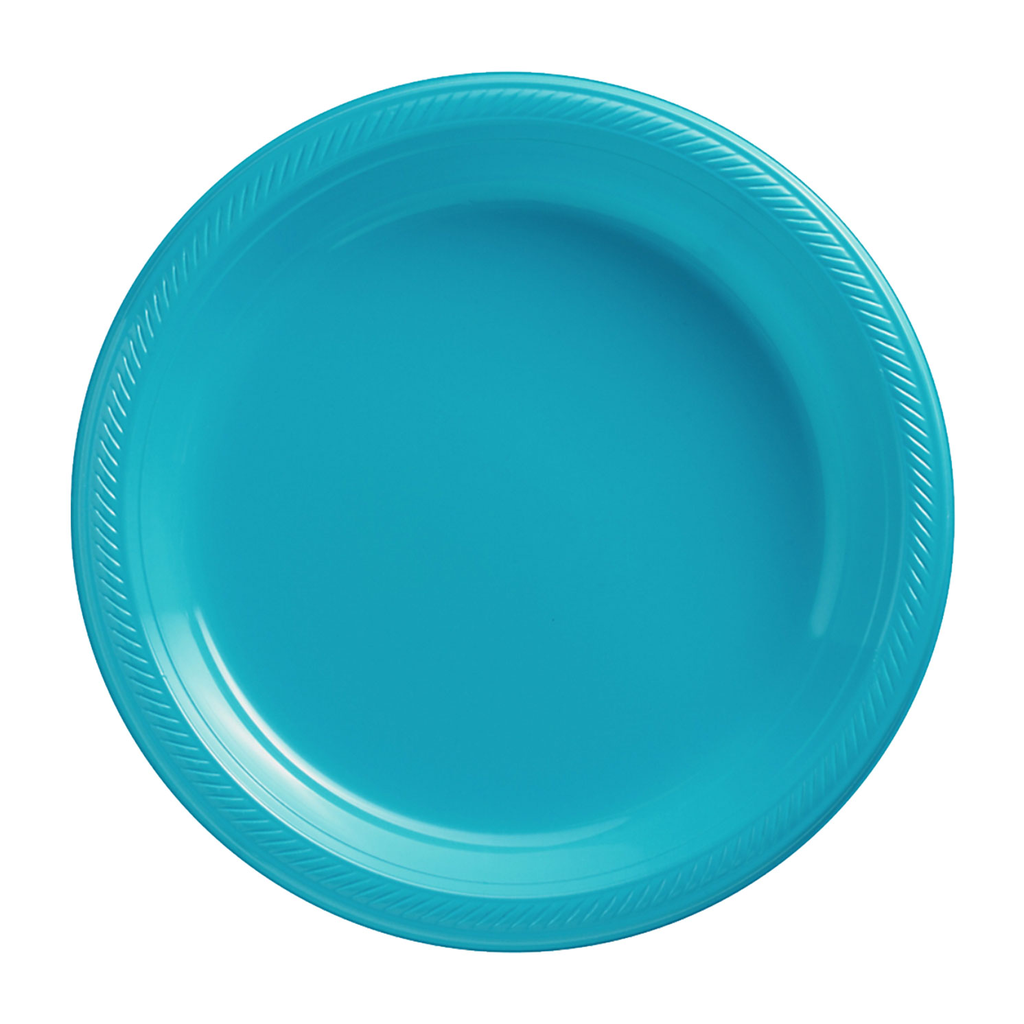 Plato 9" Azul Caribe 20 pz