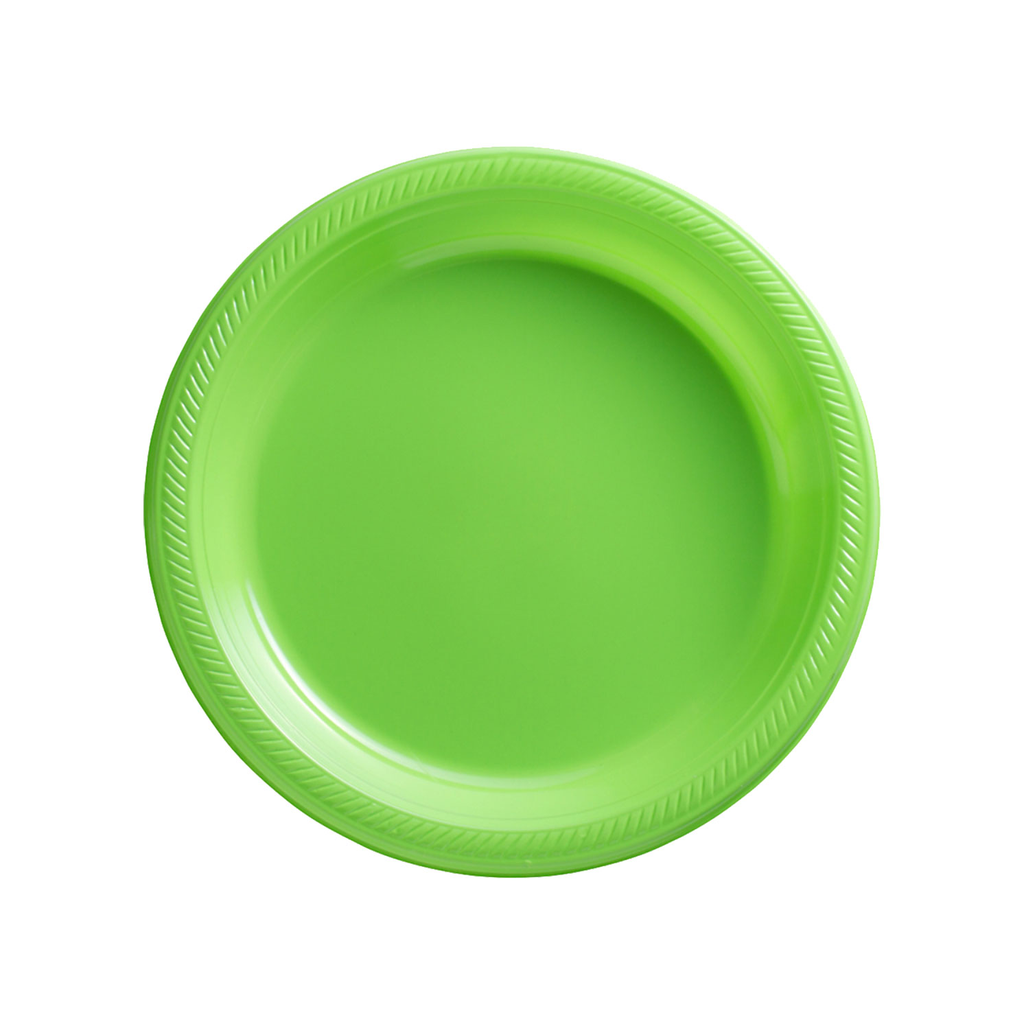 Plato 7" Verde Kiwi 20 pz