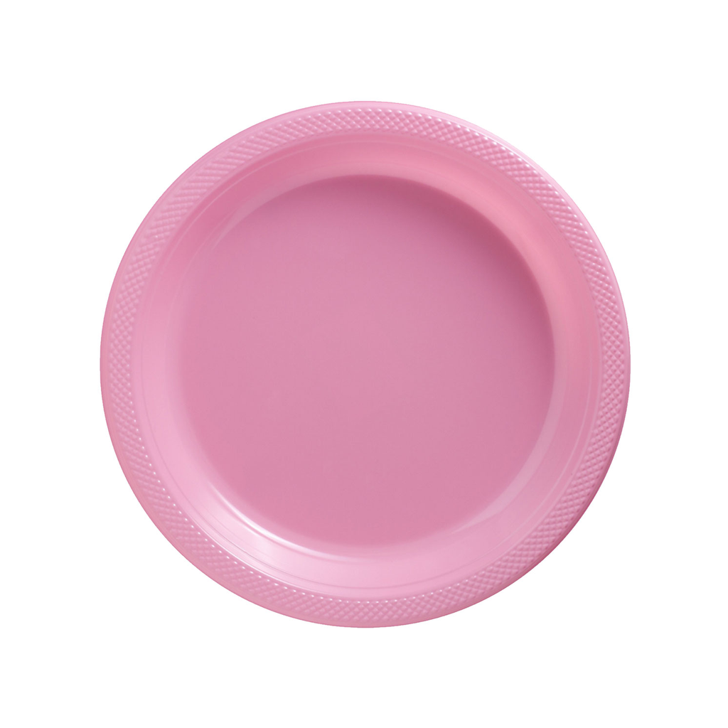 Plato 7" Rosa Bebe 20 pz