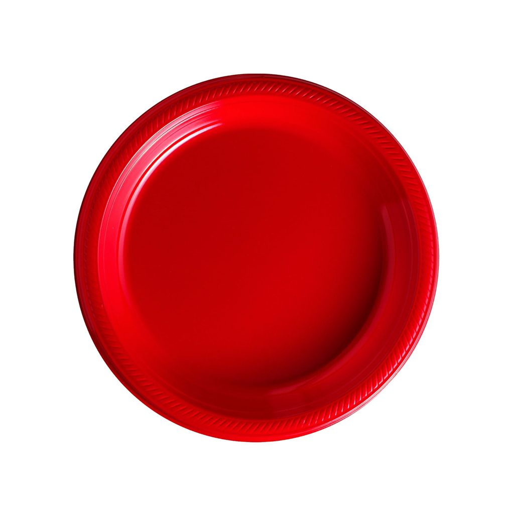 Plato 7" Rojo 20 pz