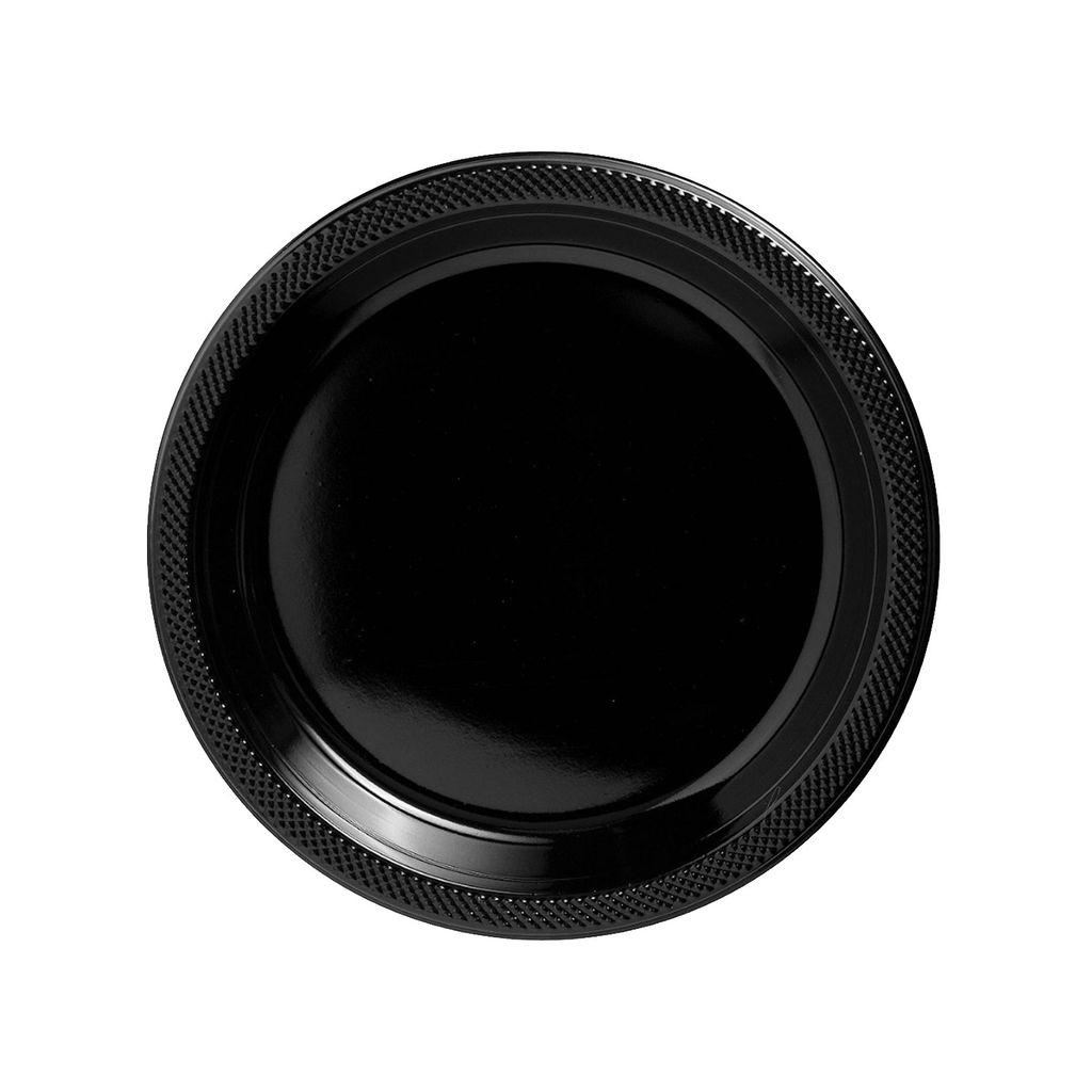 Plato 7" Negro 20 pz