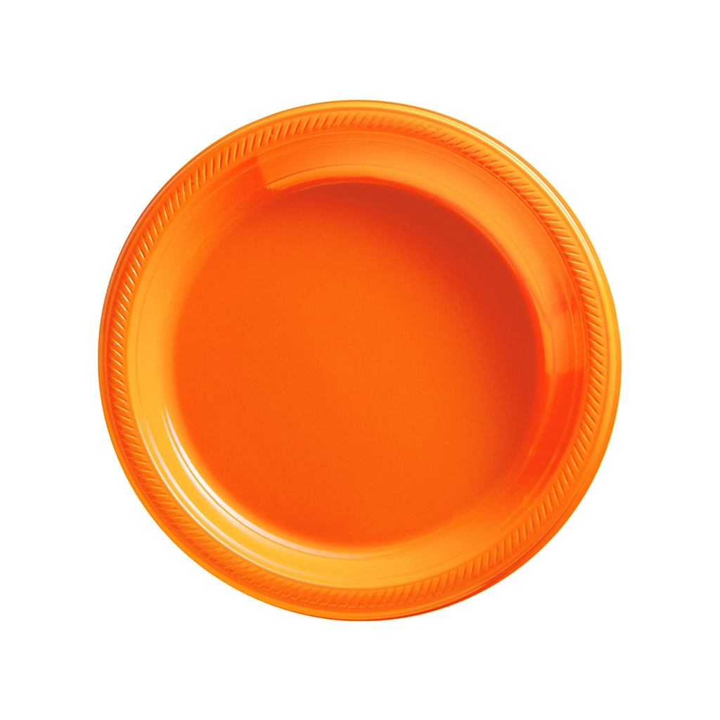 Plato 7" Naranja 20 pz